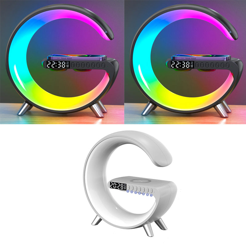 New Intelligent G Shaped LED Lamp Bluetooth Speaker Home Decor dealsniper-net