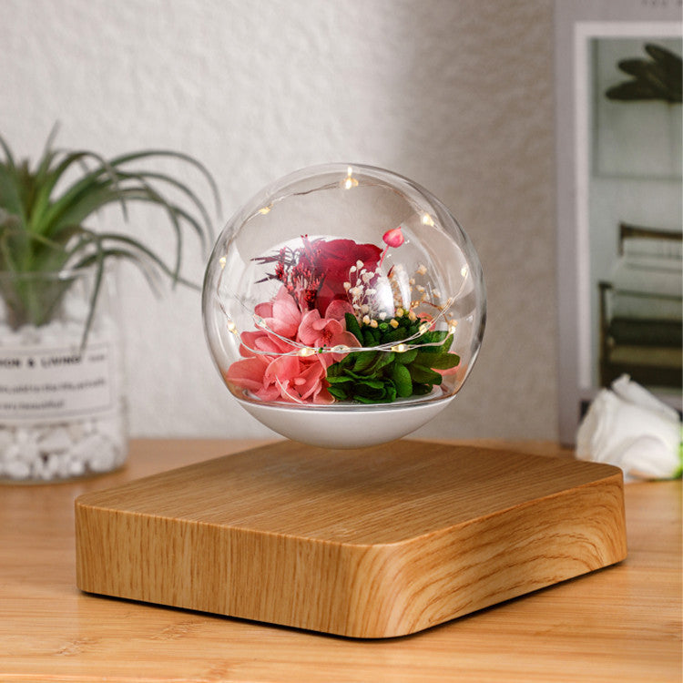 Home Desk Decoration Magnetic Levitation Perpetual Flower Ornament Home Decor dealsniper-net