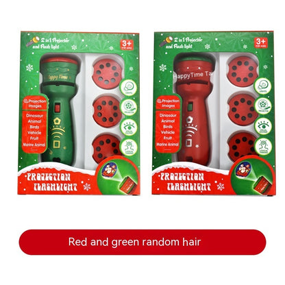 New Year Gift Christmas Gift Multifunctional Projector Kids dealsniper-net Flashlight Bicolor Random