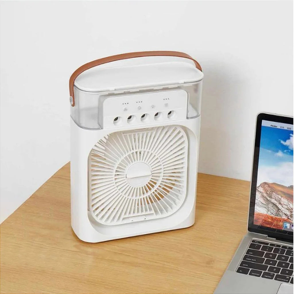 Portable Fan Lighting Humidifier USB Desk Air Conditioner House dealsniper-net