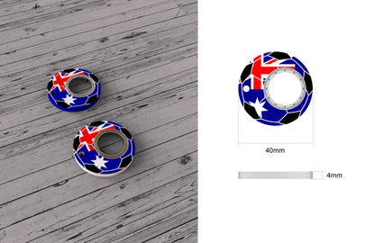 Creative Football World Cup Fidget Spinner Toy Keychain Hand Spinner