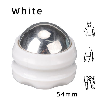 Stainless Steel Ice Applied Cold And Hot Ball Massager Health dealsniper-net 54mm ball white base