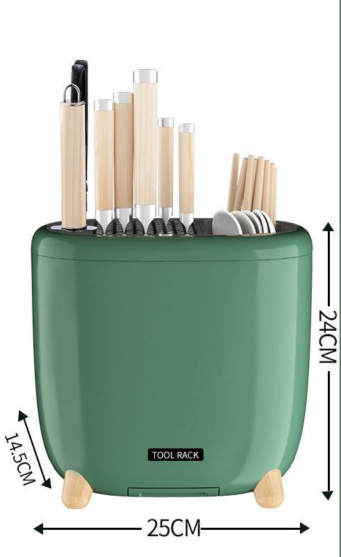 Kitchen Utensils Racks Tableware Cutlery Chopsticks Storage Kitchen DealSniper.net Green USB