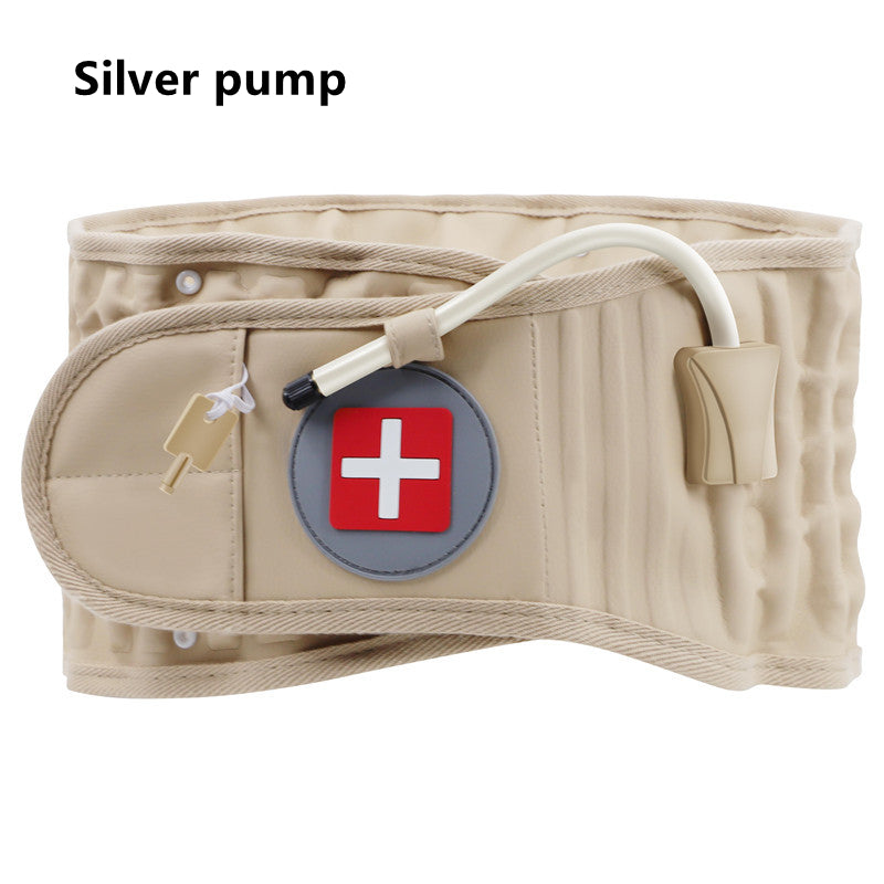 Back Decompression Belt Lumbar Support For Back Pain Relief Lumbar Deals DealSniper.net Khaki Silver pump L