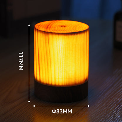 Retro Personality Creative Atmosphere Lamp Picnic Home Decor Gym From House Two large round segments USB