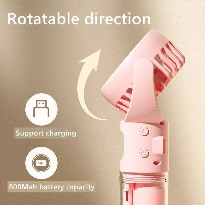 Portable Handheld Spray Fan 4-Speed Water Spray Mist Electronics Gym From House