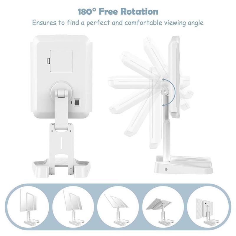 LED Light Makeup Mirror Magnifying Cosmetic Beauty Gym From House