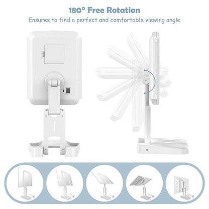 LED Light Makeup Mirror Magnifying Cosmetic Beauty Gym From House