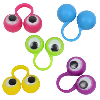 Children Eye Finger Puppets Eyeball Ring Kit Kids Party Kids dealsniper-net Blue