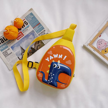 Children's Cute Cartoon Hard Shell Chest Bag Kids DealSniper.net Orange Red