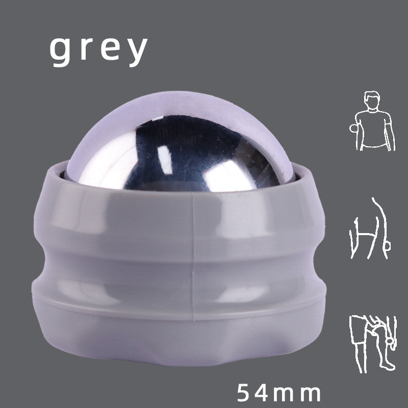 Stainless Steel Ice Applied Cold And Hot Ball Massager Health dealsniper-net 54mm ball gray base