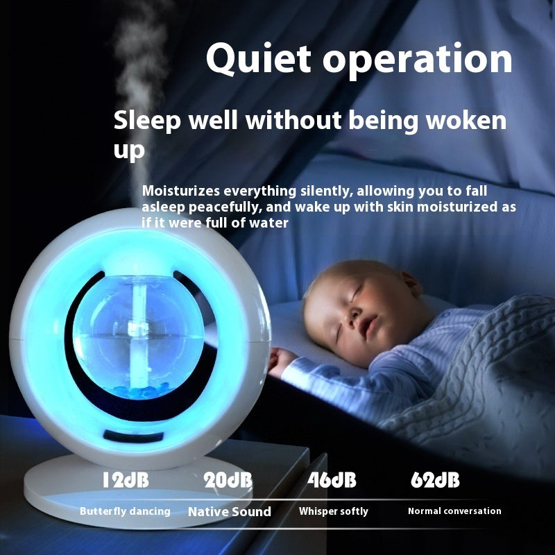 Heavy Fog Clock Humidifier Colorful Night Lamp House dealsniper-net