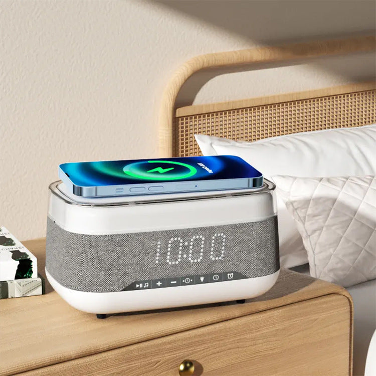 Intelligent Multifunctional Alarm Clock Bluetooth Speaker Home Decor DealSniper.net