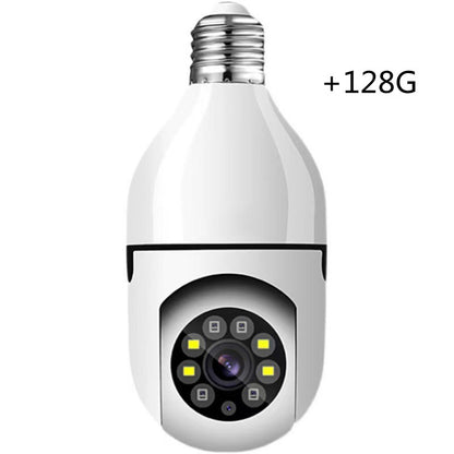 E27 Bulb Camera 360 Degree Wifi Remote Home Monitoring House dealsniper-net Bulb dual light full color128G