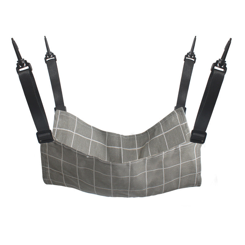 Lamb Fleece Cat Hanging Beds Pets Cage Hammock Bed Pets Gym From House 27x27cm Gray Plaid Spring And Autumn