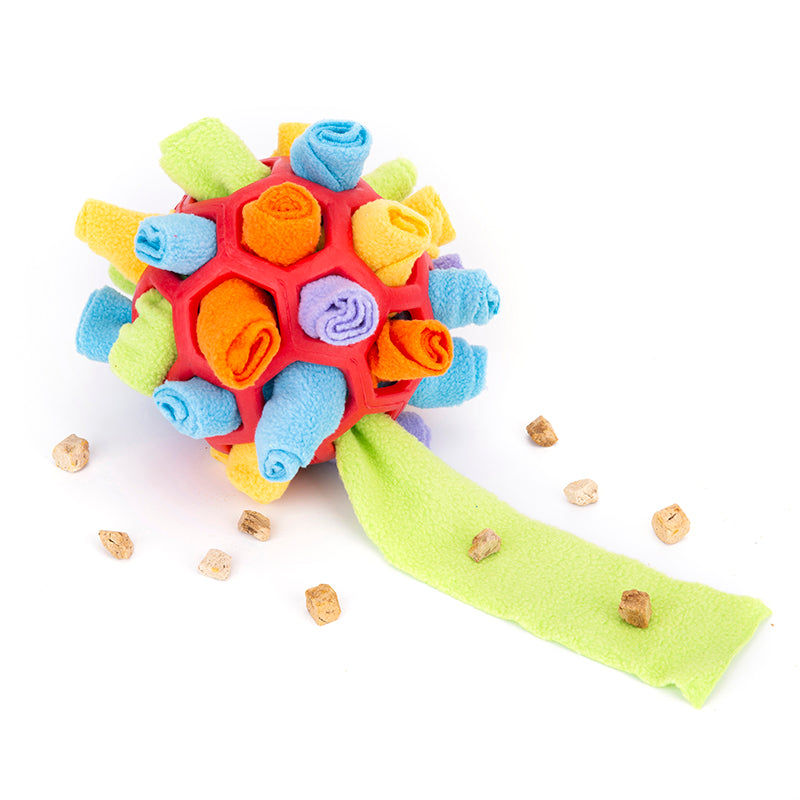 Pet Dog Sniff & Snack Puzzle Ball Snuffle Ball Pad Toys Pets Gym From House