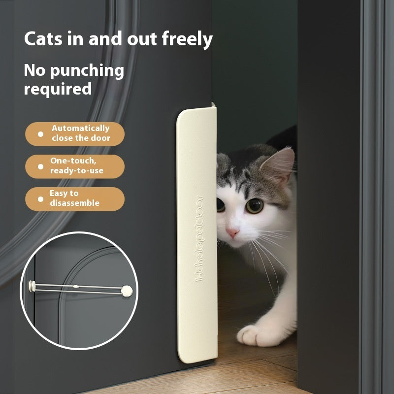 Cat Door Free Access Cat Two-way Self-closing Door Aid