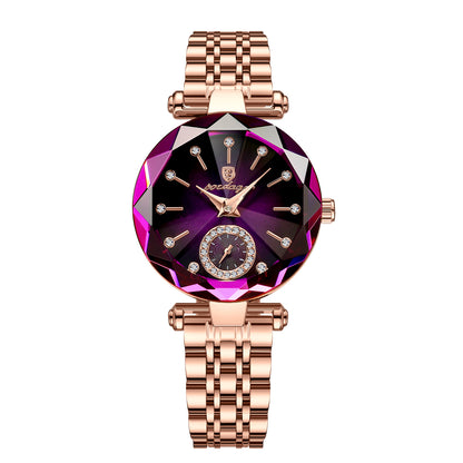 Casual Fashion Waterproof Quartz Watch Ladies Jewelry DealSniper.net Purple