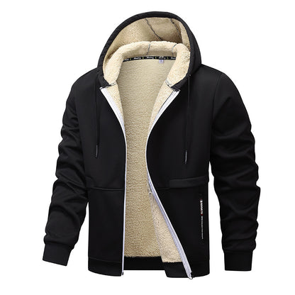 Casual Hoodies For Men Heavyweight Fleece Sweatshirt Winter Men Gym From House Black L