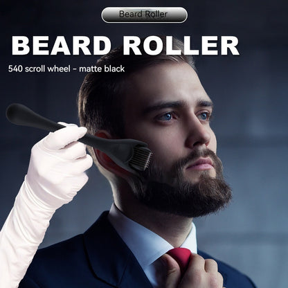 Matte Black Frosted Titanium Alloy Needle Roller Beard Roller Men Gym From House
