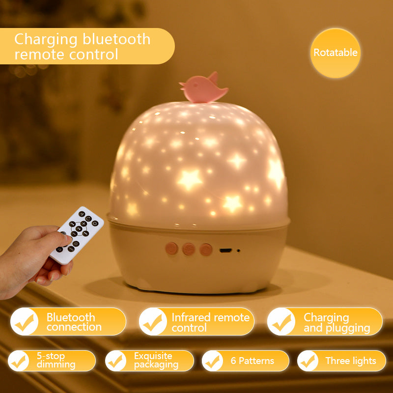 Projection Lamp 6 Kinds Of Projection Patterns Home Decor dealsniper-net USB charging Bluetooth audio