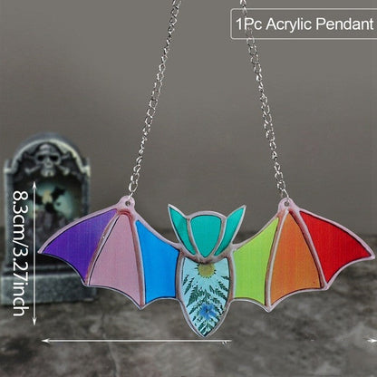 Halloween Decoration Hanging Acrylic Bat Pendant Holidays DealSniper.net 3 Style 12X6.5X0.4cm