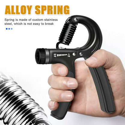Hand Grip Adjustable Trainer Gripper Strengthener Gym Strength Exerciser Sports DealSniper.net