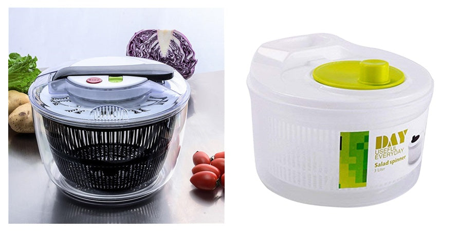 Useful Vegetables Fruits Dryer Salad Spinner Fruit Wash Clean Basket Kitchen DealSniper.net Plastic models A set