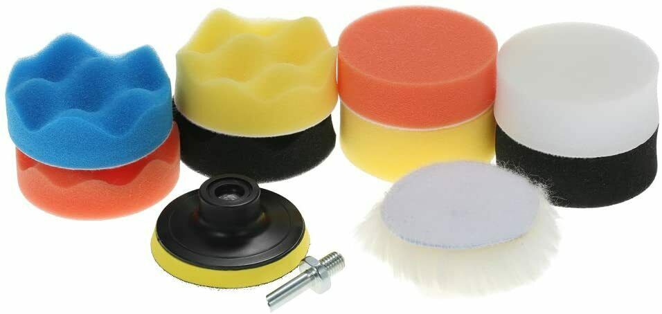 Car Buffing Pads Sponge Kit Polishing Set Bonnet Waxing Foam Seal Tool for Drill Vehicle dealsniper-net