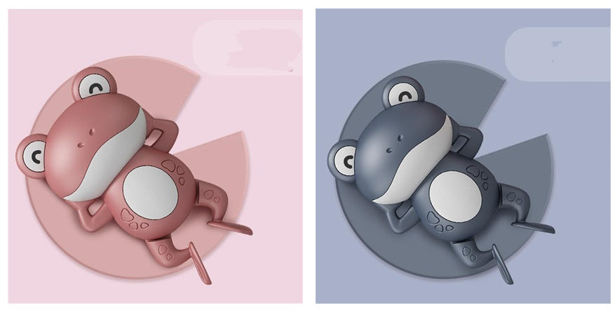 Little Frog Bath Toy, Baby Bathroom, Wind-Up Wind-Up Floating Toy Kids Gym From House A set 2PCS