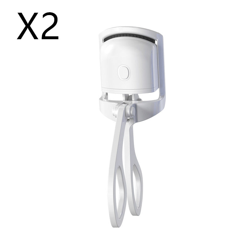 Heated Eyelash Curler Electric Temperature Control Mini Eyelash Beauty dealsniper-net White USB 2PCS