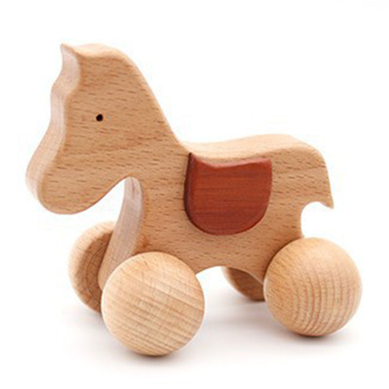 Baby Dog Ecofriendly Wooden Car Infant Toys Child Kids Gym From House B