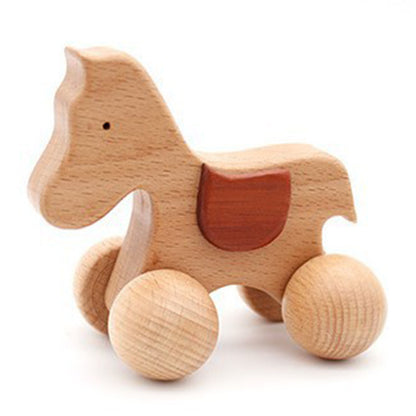 Baby Dog Ecofriendly Wooden Car Infant Toys Child Kids Gym From House B