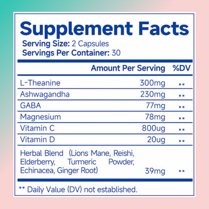 Ashwagandha For Women Supplement Support Anxiery Pill Beauty Gym From House