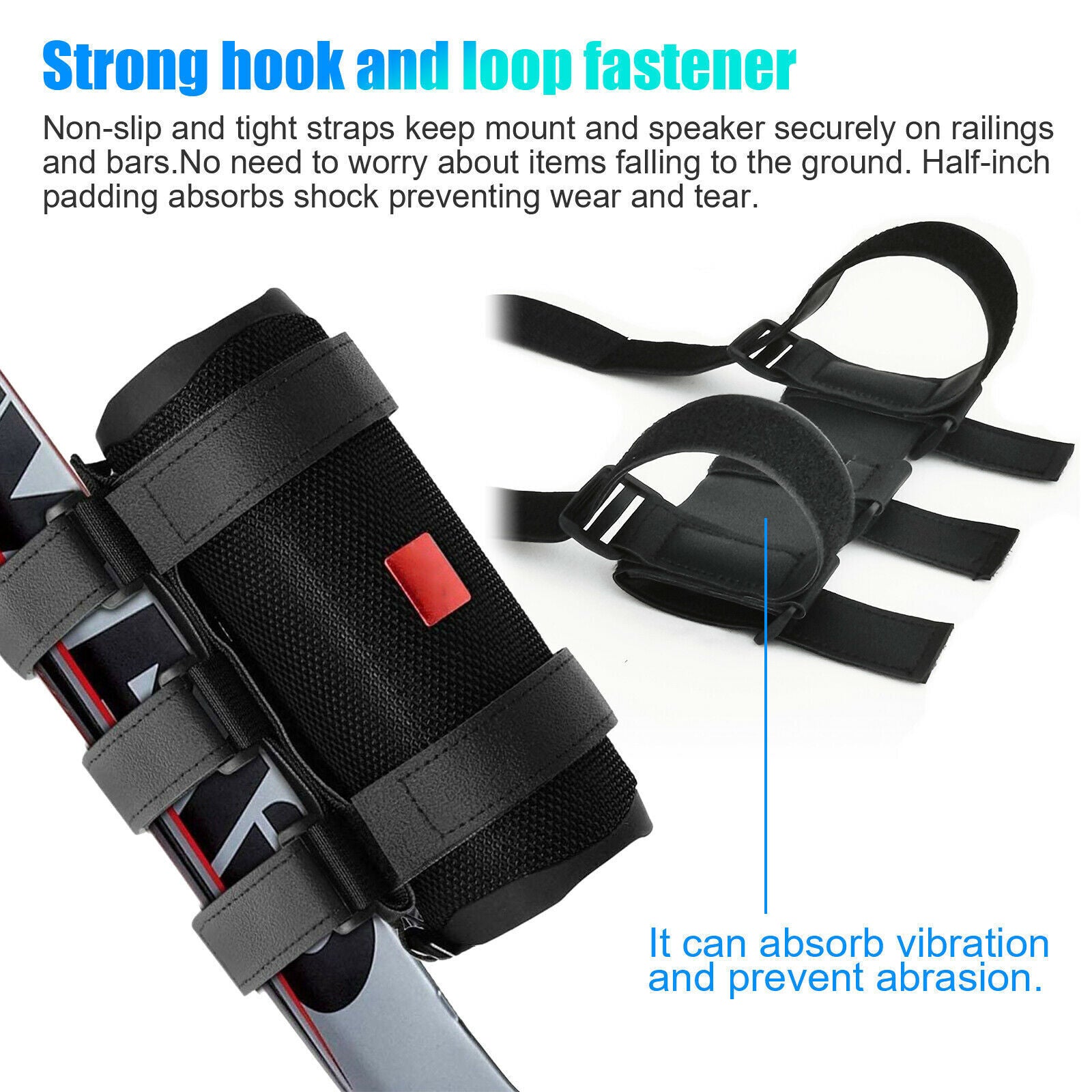 Bluetooth Speaker Mount Bike Adjustable Strap Accessories For Golf Cart Bicycle Outdoor DealSniper.net