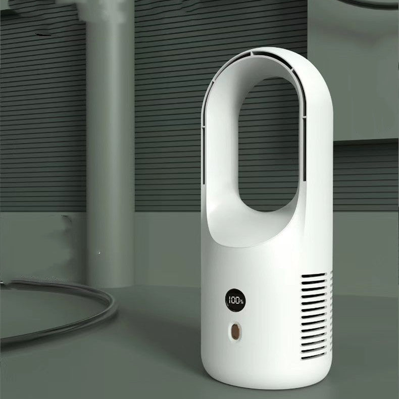 Electric Bladeless Fan Cooler Desktop Portable Usb Rechargable House DealSniper.net