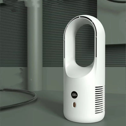 Electric Bladeless Fan Cooler Desktop Portable Usb Rechargable House DealSniper.net
