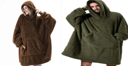 Hoodie Sweatshirt With Big Pocket Tops Sweater Comfortable Loose Women dealsniper-net Set1 One size