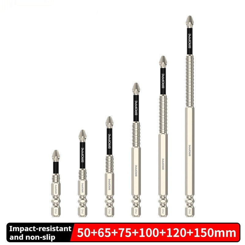 Cross Bit Strong Magnetic Electric Hand Drill Screwdriver Tools DealSniper.net 50 65 75 100 120 150mm 6PCS Set 635mm