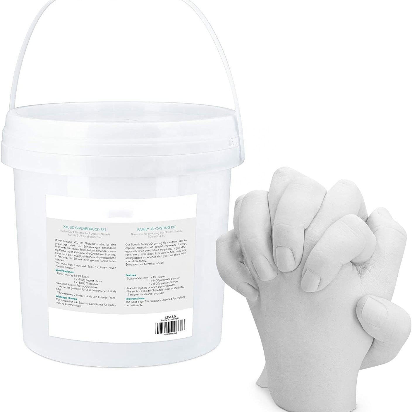 Couple Hand Mold Gypsum Powder Valentine's Day Gift Holidays DealSniper.net 1000g Molding Powder