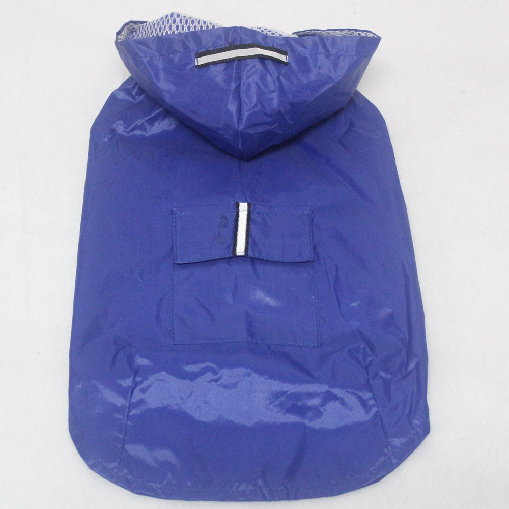 Pet Waterproof Windproof Hood Puppy Raincoat Pets dealsniper-net Blue 2L