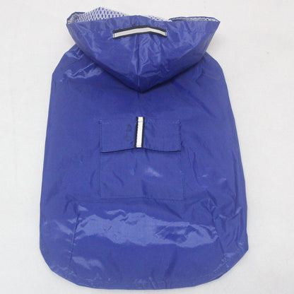 Pet Waterproof Windproof Hood Puppy Raincoat Pets dealsniper-net Blue 2L