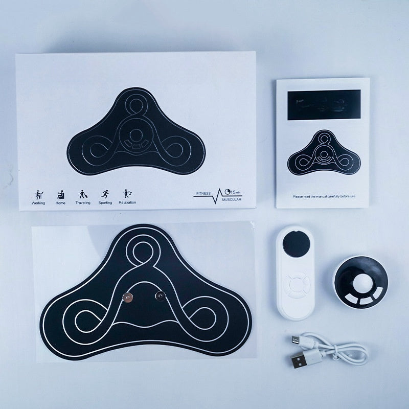 Pad Abdominal Patch Pulse Massage Intelligent Electric Massager Health dealsniper-net Chinese With Remote Control USB