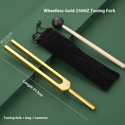 128 Hz Tuning Fork Set Weighted Bio-Acoustic Tuning Fork Beauty DealSniper.net Gold