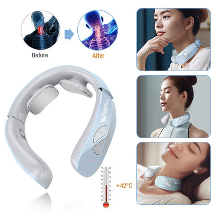 Electric Neck Massager EMS Pulse Rechargeable