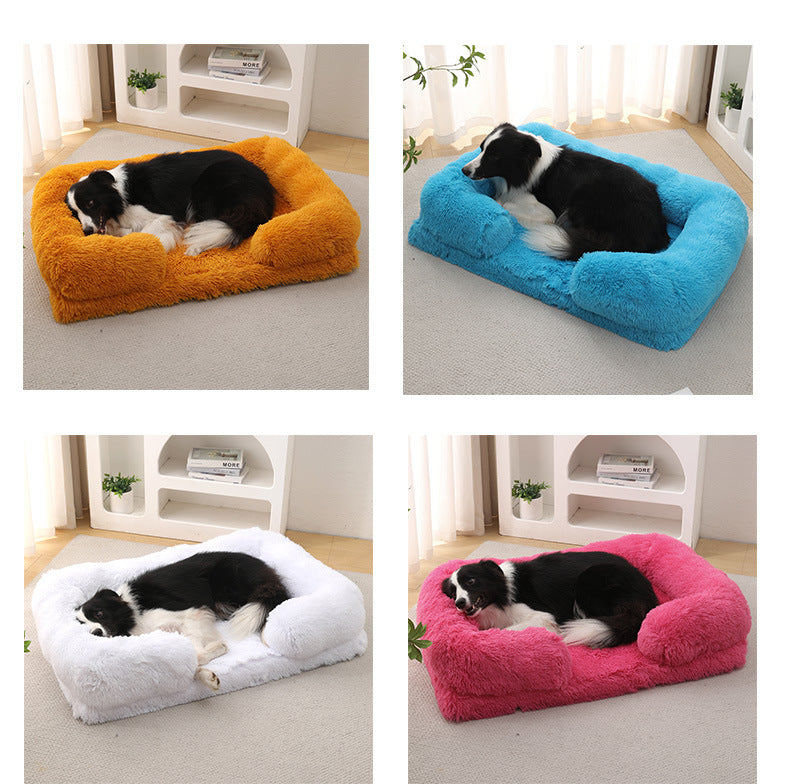 Plush Round Pet Bed Dog Bed Winter Pets Gym From House