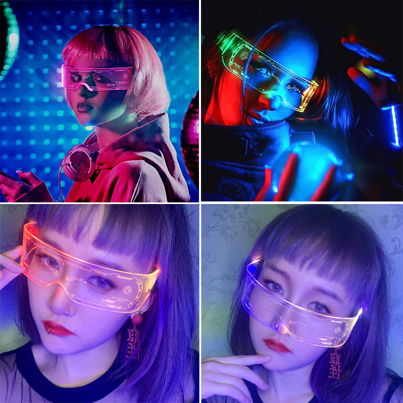 LED Luminous Glasses Party Bar Disco Punk Glasses Gifts