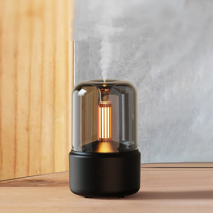 Atmosphere Light Humidifier Candlelight Aroma Diffuser Portable Home Decor DealSniper.net