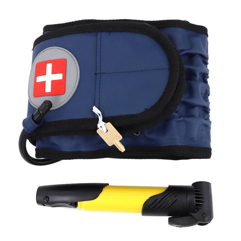 Back Decompression Belt Lumbar Support For Back Pain Relief Lumbar Deals DealSniper.net Blue Yellow pump L