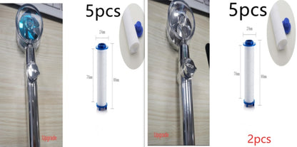 New Turbo Propeller Shower Head Water Saving High Pressure Flow